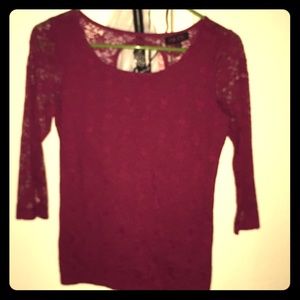 Laced floral blouse